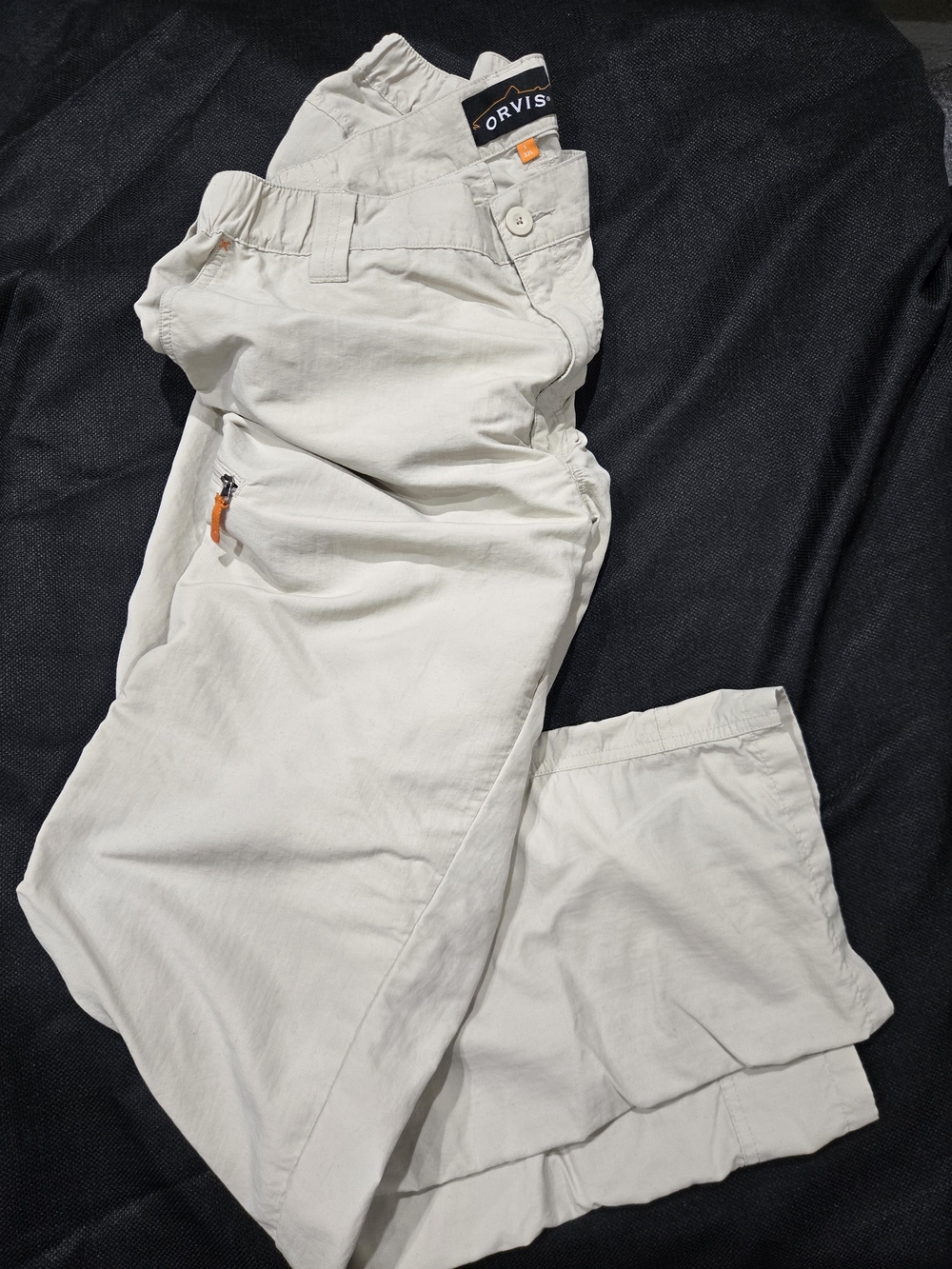 Orvis Men's Light Tan Stretch Travel Pants